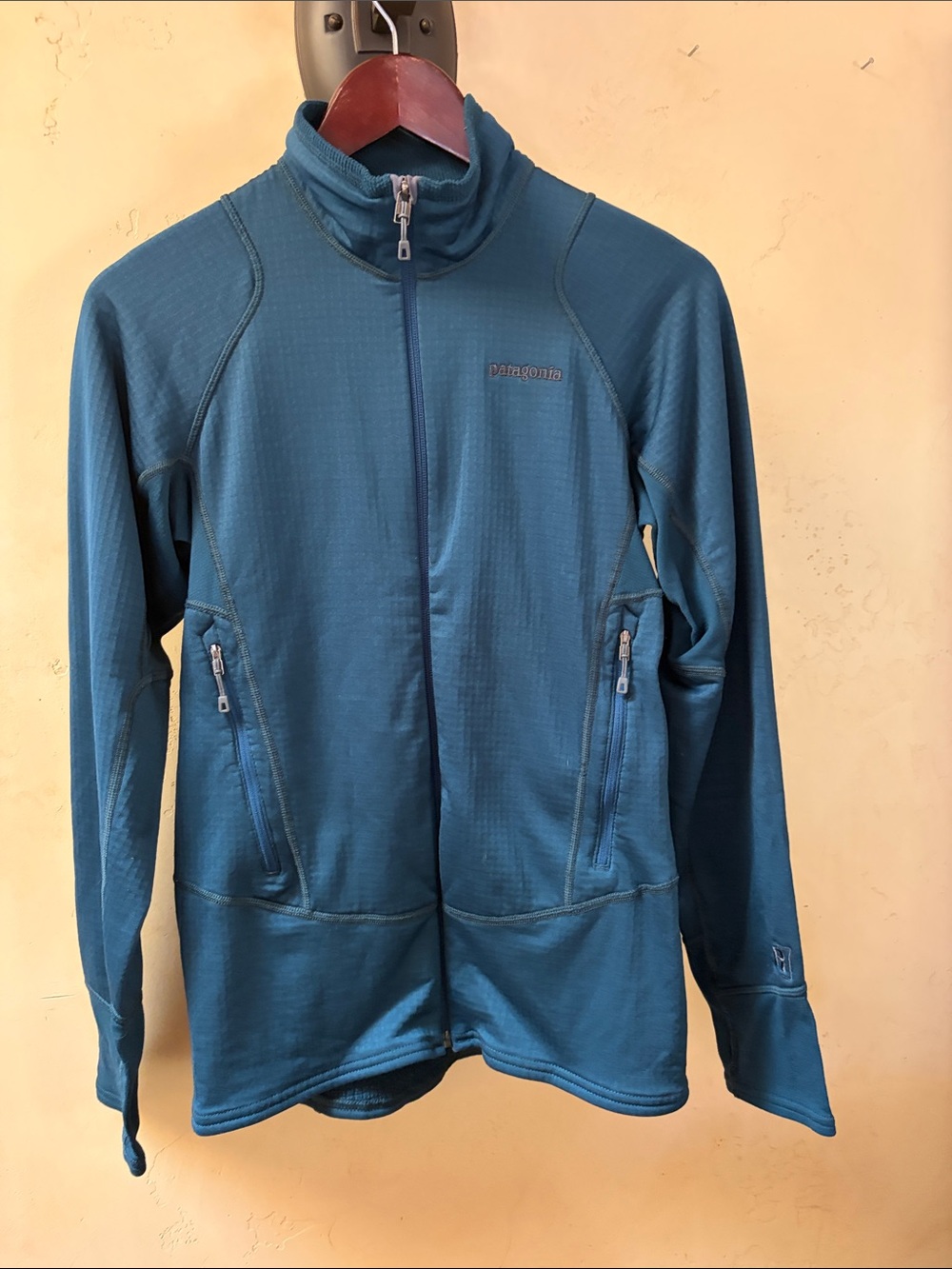 Sz S Patagonia Men's Teal Lightweight Full-Zip Shirt Jacket